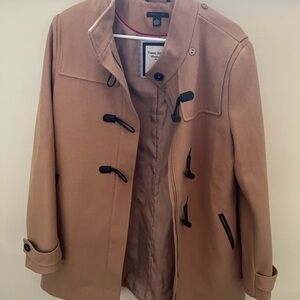Tommy Hilfiger Women's Tan Toggle Coat
